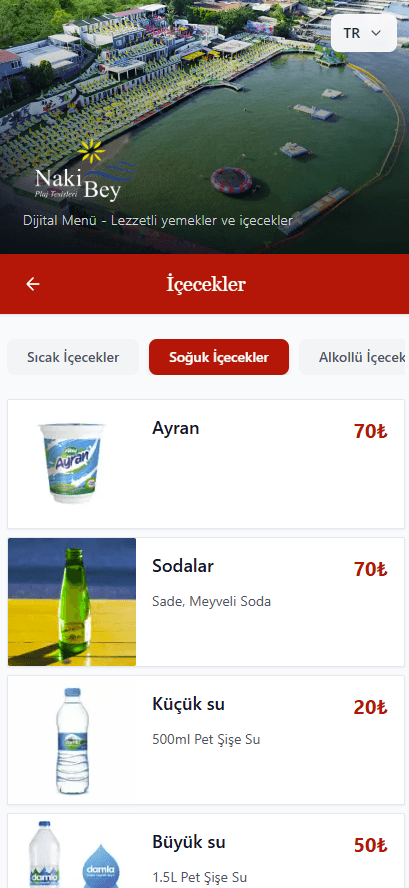 QR Menü Detay